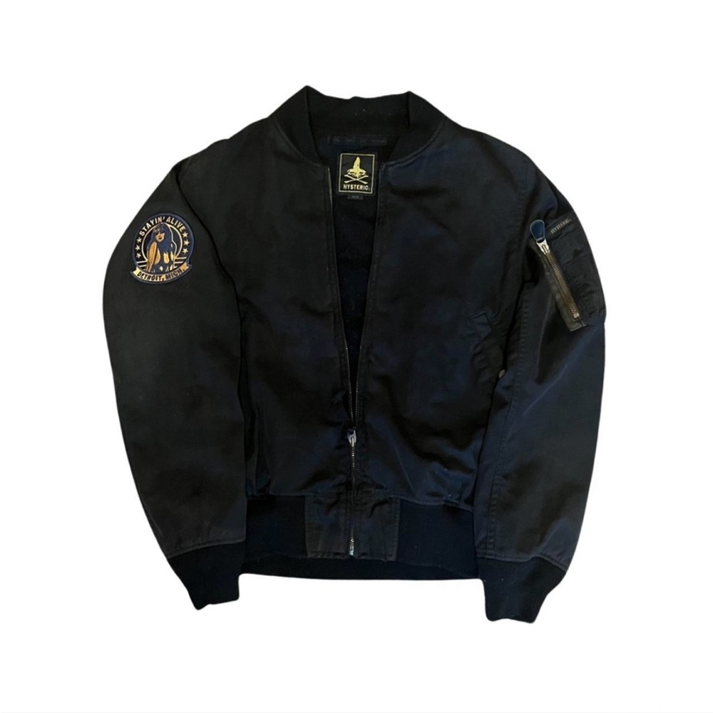 black hysteric glamour bomber jacket size small